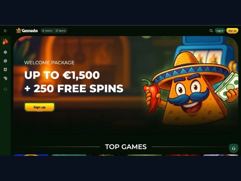Casinacho Casino (Nacho Casino) para jugadores activos en España: casino en vivo con 467+ juegos, Spinola Liga 2026 y cashback semanal hasta el 25%
