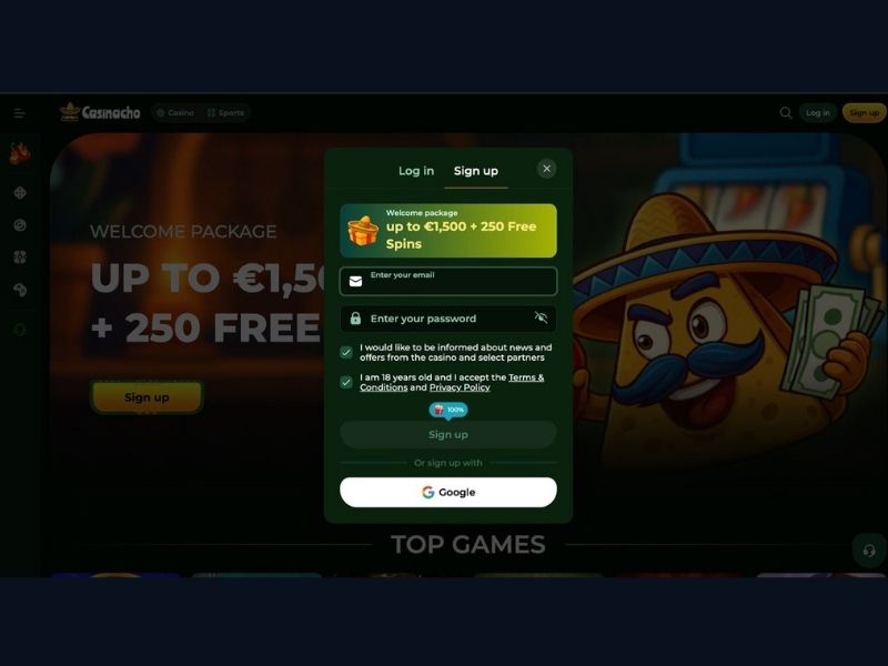 El casino en vivo de Casinacho Casino Nacho Casino para España — 467 juegos y títulos principales