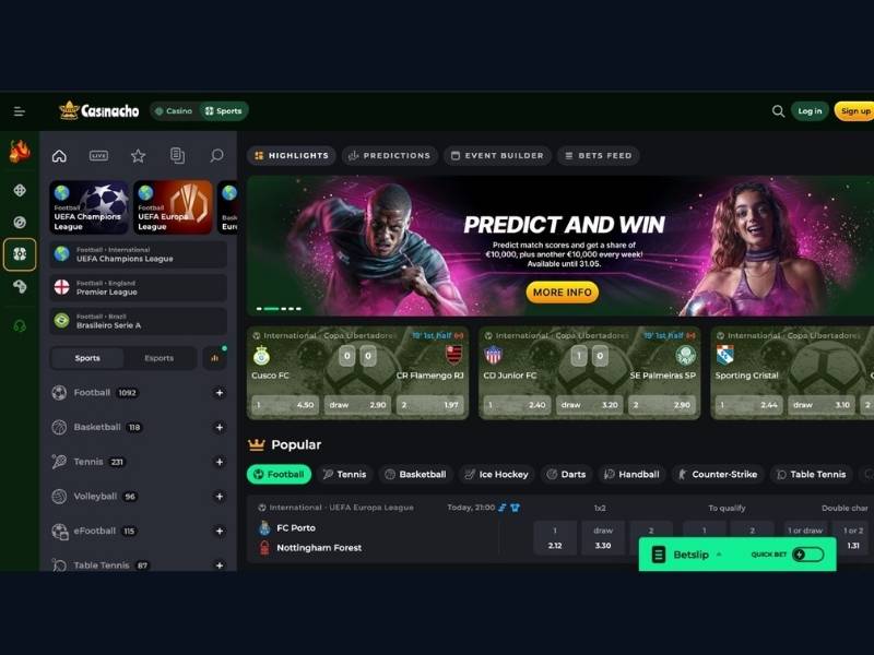 Cashback sobre pérdidas en live y rakeback de Casinacho Casino Nacho Casino para España